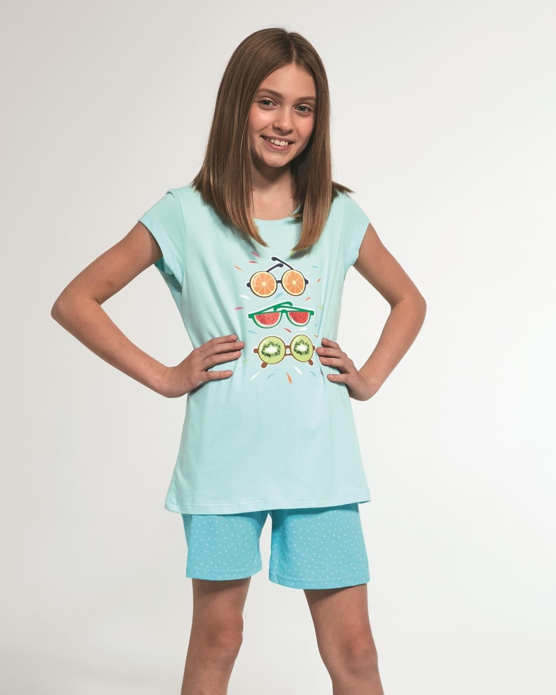 piżama-dziewczęca-z-krotkim-rekawem-cornette-788-75 fruits2