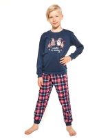 Bawełniana piżama świąteczna dla chłopca w urocze skrzaty cornette 593/966/122 gnomes.jpg