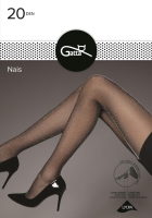 Gatta rajstopy błyszczące ze srebną nitką Gatta Nais Silver Party lurex 