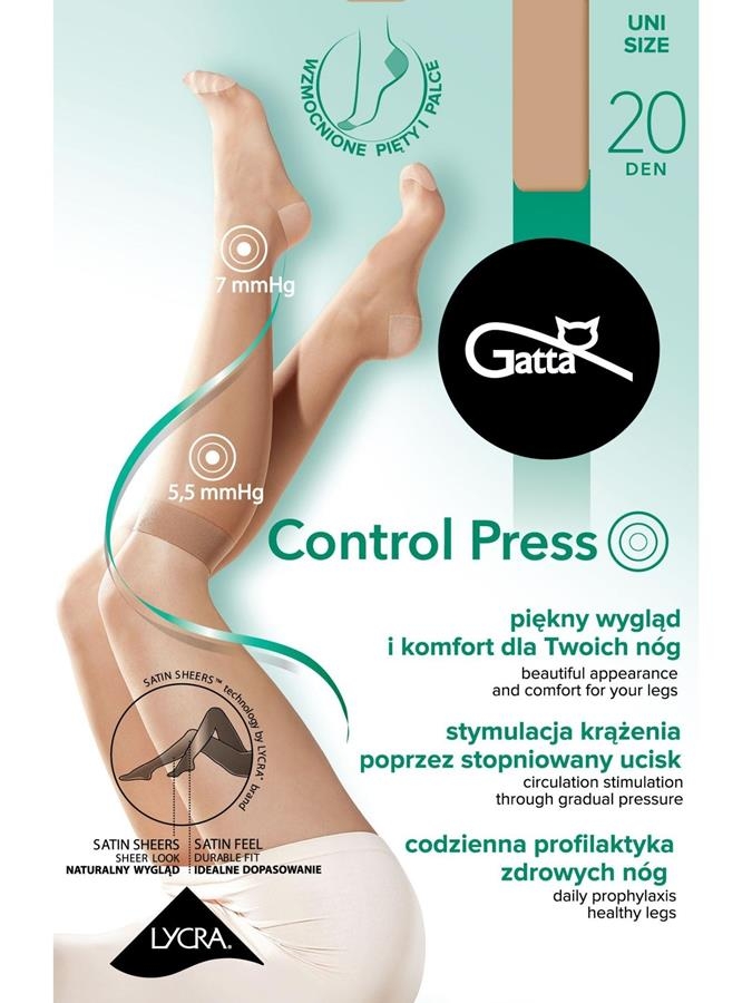 Podkolanówki kompresyjne Gatta Control Press 20 den-golden.jpg