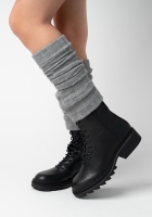 getry steven 068 wełniane ocieplacze na nogi szary melanż