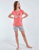 rózowa-pizama-dziewczęca-krótka-cornette-788-100-happy.jpg