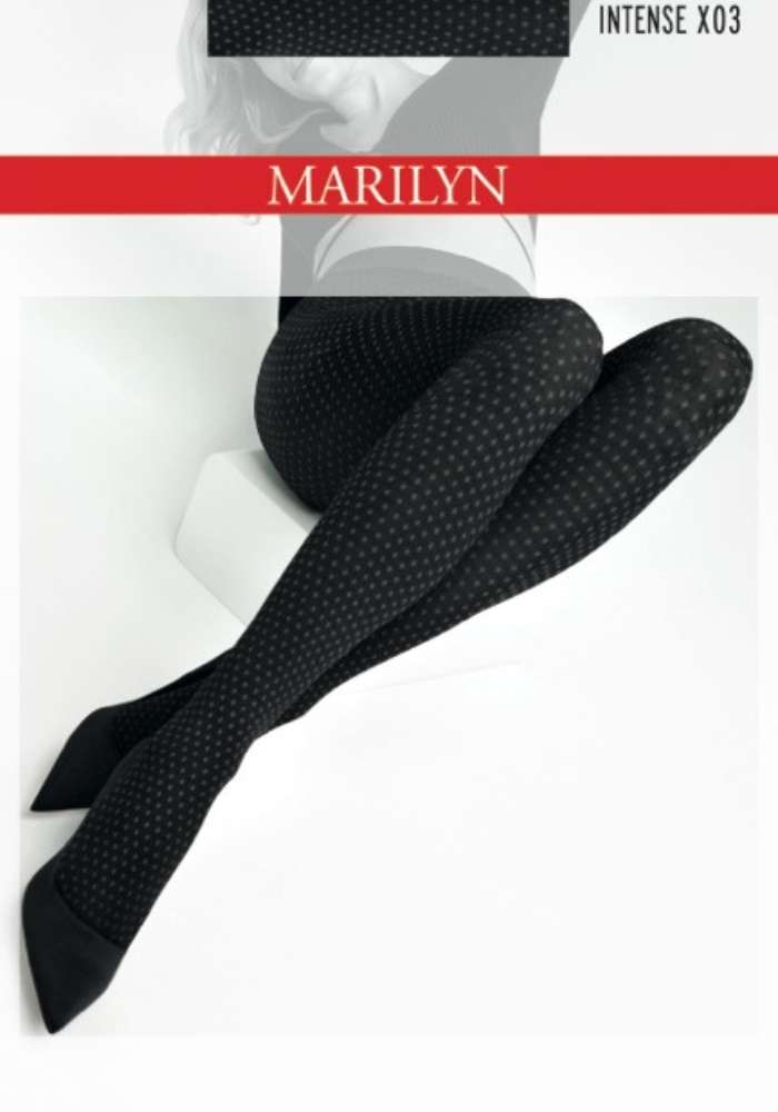 rajstopy kryjące w romby marilyn Intense X03