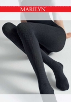 Rajstopy wzorzyste Marilyn Grace W03 Black/Gray 40 den