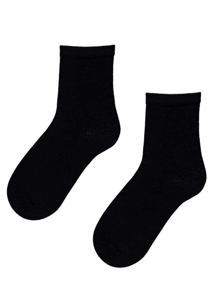 bawełniane-czarne-skarpetki-dziecięce-gładkie-wola