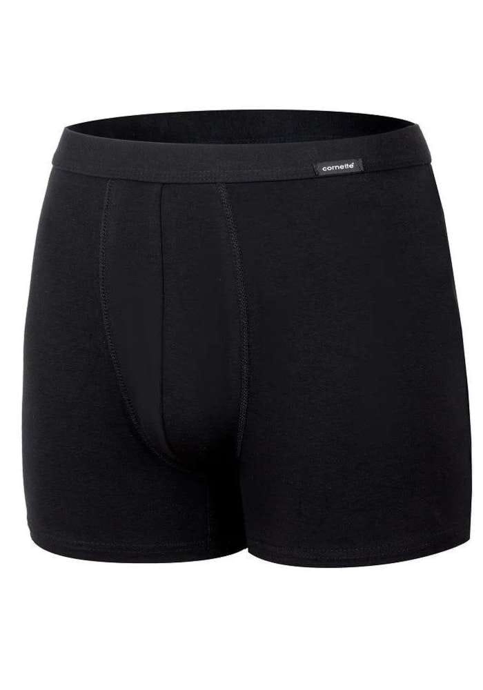 bawelniane-bokserki-męskie-gladkie-Cornette-Authentic-Perfect- 220-kolor-czarny