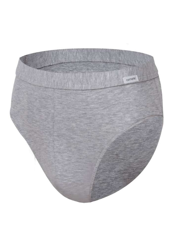 cornette-221-slipy-męskie-gładkie-szary-melanż