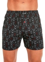 Cornette bokserki męskie w króliczki 001/94 classic czarne