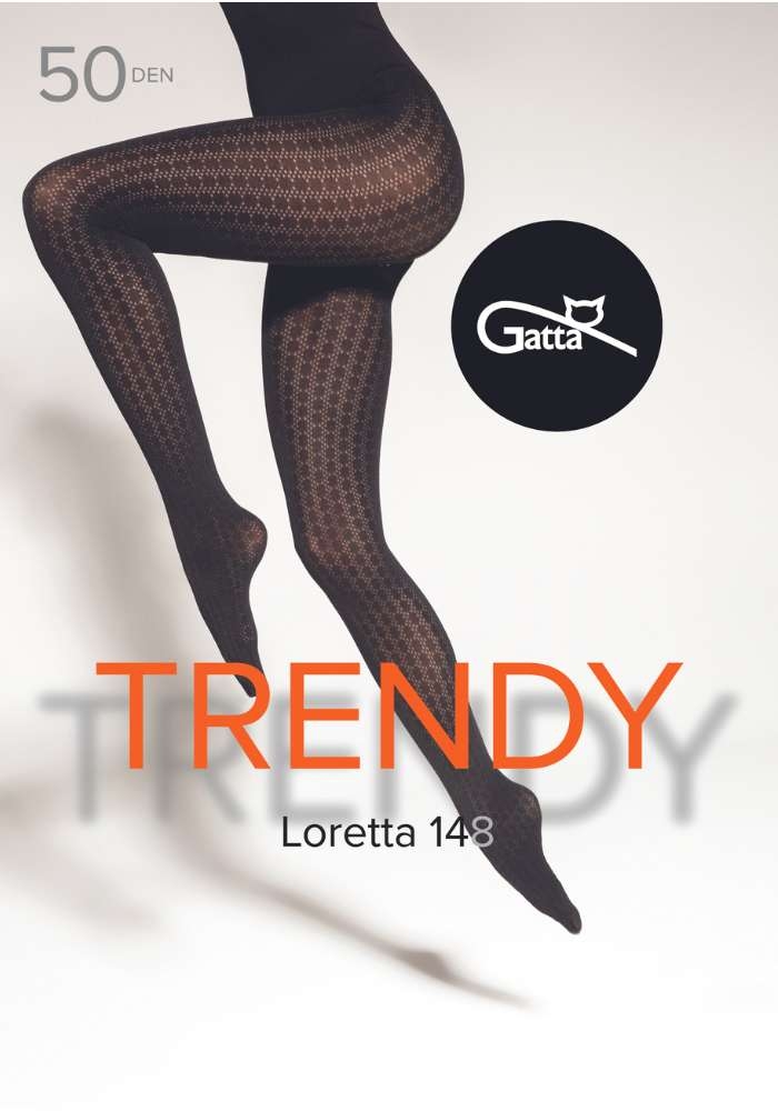 Gatta Loretta 148 Rajstopy z geometrycznym wzorem  w kropki 50 den