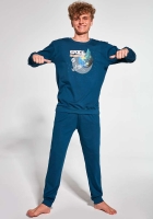 Piżama młodzieżowa z długim rekawem chłopięca Cornette 998-47 Space