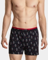 bokserki męskie w zestawie światecznym 2 sztuki i pudełko Atlantic 2GMB-004 w jezyki