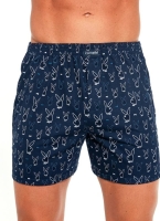 Cornette bokserki męskie w króliczki 001/155 classic granat