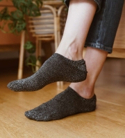 stopki damskie bambusowe błyszczace z nitką lurex steven 100