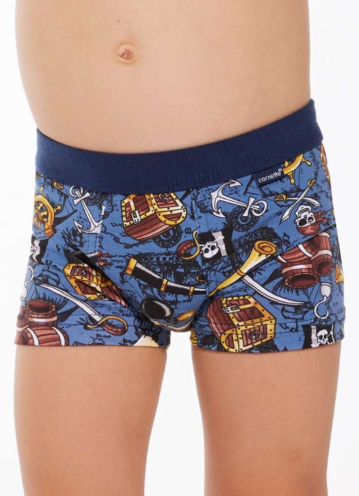 bokserki chłopięce z motywem pirackim Cornette 700/135 pirates