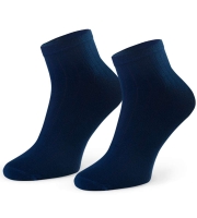 Skarpety gładkie krótkie męskie Steven 054/157 granat