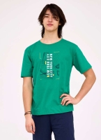 piżama chłopięca 176-188 cornette 504-46 city zielona