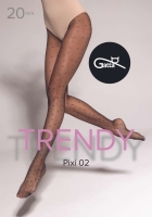 Gatta Rajstopy wzorzyste Gatta Pixi 02 nero