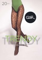 Gatta Rajstopy wzorzyste Gatta Mosaica 01 nero