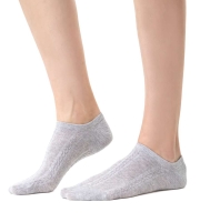 szare melanżowe stopki damskie w ażurowe wzory steven comet 066