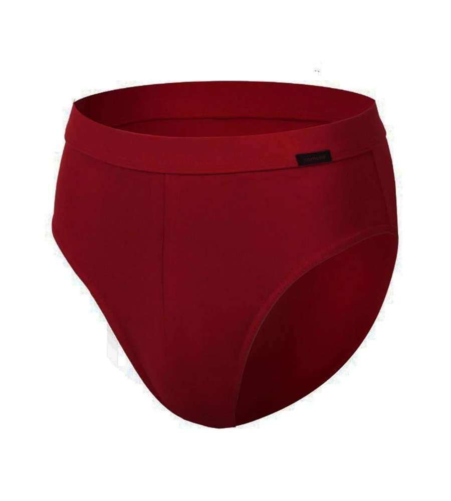 bawełniane-majtki-męskie-gładkie-cornette-221-authentic-kolor-claret