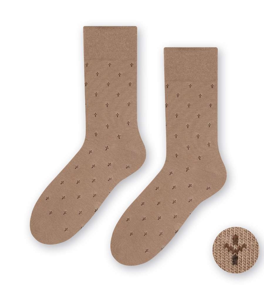 skarpetki męskie ze wzorem steven 056-208-beżowy.jpg