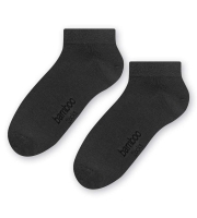 bambusowe-Skarpetki-stopki-męskie-Steven-094- gładkie-grafitowe