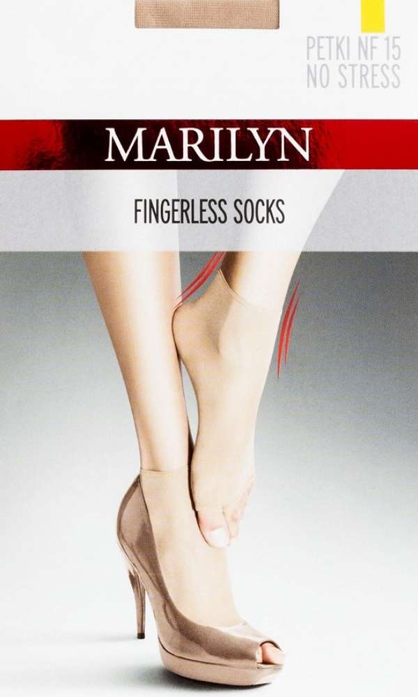 skarpetki damskie z lycrą odsłaniające palce Marilyn petki NF no stress 2 pary
