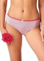 Figi damskie KEY LPR-334 mini bikini  w paski 2-pack 