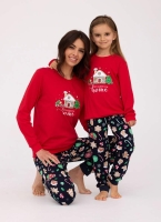rodzinne pizamy świateczne dla mamy i córki cornette home.jpg