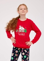 świateczna pizama na prezent dla dziewczynki cornette 594-592-175 home.jpg