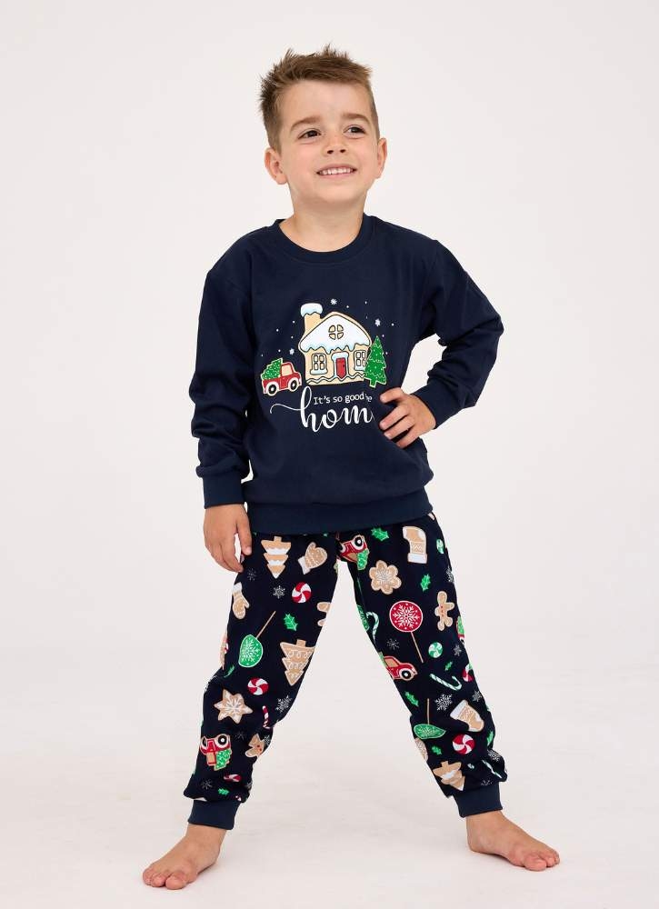 piżama świateczna na prezent świateczny cornette 594-157-home granat.jpg