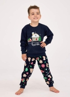 piżama świateczna na prezent świateczny cornette 594-157-home granat.jpg