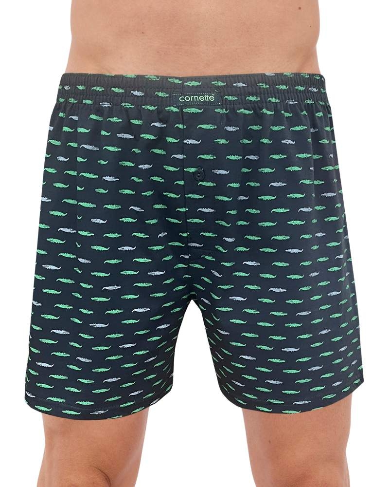 Bawełniane bokserki męskie w krokodyle Cornette 002/301 comfort