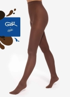 Rajstopy damskie Gatta-Wedel inspirowane czekoladą. Kolor milky choco- mleczna czekolada