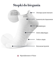 sportowe stopki do biegania steven run 177 białe