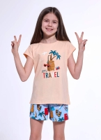Wakacyjna pizama dla dziewczynki cornette 788/110 Travel