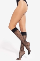 Gatta podkolanówki  wzorzyste Gatta trendy wz.15 lycra 20 den