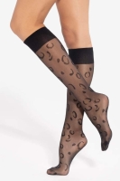 Gatta podkolanówki  wzorzyste Gatta trendy wz.15 lycra 20 den