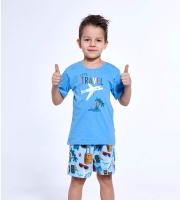pizama chłopięca wakacyjna letnia cornette travel
