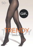 Rajstopy Gatta Loretta 159 z geometrycznym wzorem 50 den  