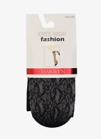 ażurowe-podkolanowki-damskie-ze-wzorem-kwiatowym-marilyn-031-czarne