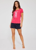 piżama damska z żelkowym misiem cornette 671-333 gummy queen