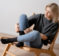 Skarpety półfrotte z wełny merynosów damskie Steven 130 