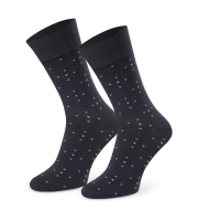 Skarpety męskie wzorzyste Steven 056/274 grafit 