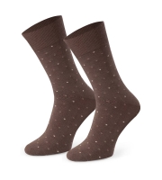 Skarpety męskie wzorzyste Steven 056/272 ciemny beż