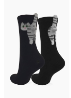 Skarpety damskie w koty Marilyn Cats F90 czarne