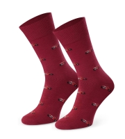 Skarpety męskie w motocykle Steven 056/283 bordo