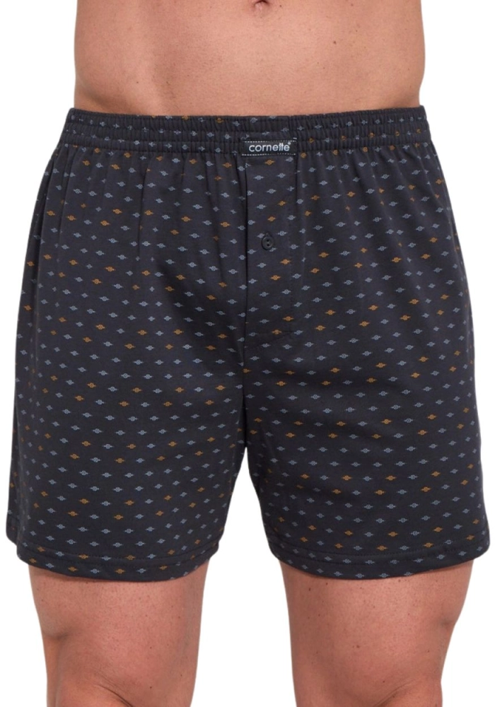 Bawełniane-Bokserki-meskie-luzne-Cornette-Comfort-grafitowe-002-352