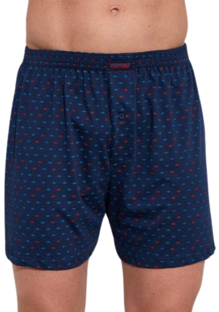 Bokserki Męskie Luźne Cornette 002-355 Comfort Granatowe 100% Bawełna
