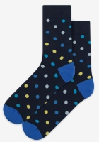 Skarpetki-kolorowe-bawełniane-Gatta-Casual-męskie-w-kropki-kolor-granatowy